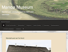Tablet Screenshot of mandoehuset.dk